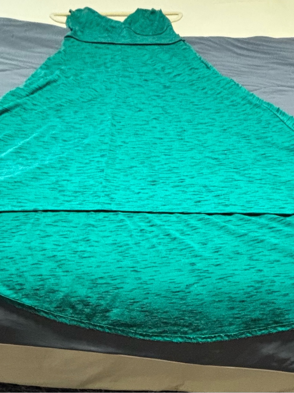 Avon Teal V-Neck High-Low Dress - Picture 5 of 5